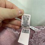 Victoria's Secret Vintage women's pink fringe lace textured chemise slip dress L Photo 5