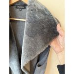 Lafayette 148 New York Genuine Shearling Panel Wool & Cashmere Vest XL Gray Photo 2