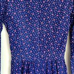 Gunne Sax Vintage 80s Calico Floral Prairie Midi Dress in Blue Photo 9