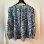 Loft long sleeve blouse, blue, size small Photo 3