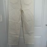 Abercrombie & Fitch Abercrombie 90s Straight High Rise Jeans Cream/Off-White Photo 3