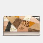 Coach Trifold Leather Wallet with Patchwork, EXCELLENT! Retail $278 Photo 9