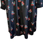 Urban Outfitters STARING AT STARS Black Floral Embroidered Yoke Dress EUC Small Photo 5