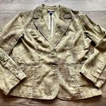 Women's Havana Jack's Cafe Green Khaki Blazer Jacket Floral Print Size‎ 14 Photo 0