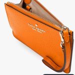 Kate Spade Bright Orange Leather Kena Small Wristlet Photo 1