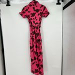 Rachel Antonoff Sal Jumpsuit moo pink cow print one piece novelty print size 2 Photo 3