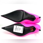 Balenciaga Knife Bootie Spandex Matt Fluo Pink Kitten Heel Barbie Boots EU 37 Photo 6