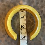 Mango  TREE Mustard Yellow Gold Light Wooden Boho Bangle Bracelet Photo 9