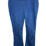 Denim & Co . Signature Perfect Flex Pull-On Jeans Deep Indigo Petite 14 Photo 0