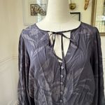 Z Supply  Camila Mini Dress Shadow Grey Floral L Photo 3