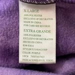 Green Tea Fleece Pullover Womens XL Purple Tie Dye Snap Neck Pockets Used Photo 7