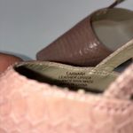 Enzo Angiolini  Eaanara Leather Pink Snake Skin Slingback Heels Women 6M Career Photo 12