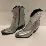 Free People Brayden Leather Metal Toe Western Cowboy Boots Booties | Size 8 Photo 11