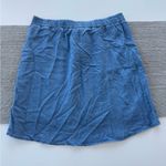 Jones New York JONES NY Signature Chambray Blue Tencel Drawstring Skirt Size 8 NWT Photo 1
