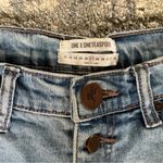 One Teaspoon  Harlem's Denim Rolled Harlets High Rise Fitted Shorts Photo 6