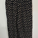 Nipon Studio Women's Black Crescent Moon Rayon Wide Leg Lounge Pants Size 12 Photo 0