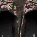 Toms Alaprgata Leather Wrap : Black Metallic Floral Brocade W8 Photo 7