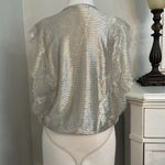 Victoria's Secret Victoria’s Secret‎ Gold Shimmer Lace Thong Bodysuit Teddy Size Medium Photo 2