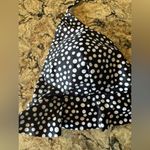 Polka Dot Ruffle Bikini Top Plus Size 20 Boohoo New Black White Halter Top Photo 1