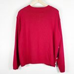 Vintage Women's Red White Blue Embroidered Grannycore Sweater Sz XL Americana Photo 1