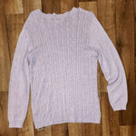 basic editions Lavender Sweater size Large Photo 0