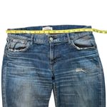 Moussy Vintage Howa Distressed Straight Leg Frayed Hem Cropped Jeans, Sz 32 Blue Photo 11