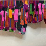 & Other Stories & Other Stories Abstract Print Colorful Strappy Wrap Mini V-Neck Dress Size 8 Photo 11