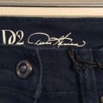 NWT New Cotton blend dark blue snap front skirt Medium M womens Photo 2