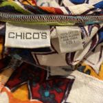 Chico's Chico’s Funky Zip Up Lightweight Hoodie Wide Cropped Sleeves EUC Sz M Cotton Photo 6