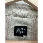 Eileen Fisher  Tan Linen Open Front Cardigan Jacket Textured Women Medium Petite Photo 6