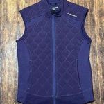 Brooks Women's Medium Purple Quilted Zip Fleece Vest Photo 0