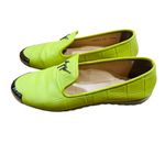 Giuseppe Zanotti Neon Croc Embossed Leather Smoking Slippers Size 36 (6 US) Photo 3