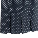Who What Wear Women's Black Polka Dot Midi Skirt Pleated Professional Size 6 NWT Photo 2
