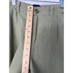 Sanctuary  Anthropologie Hopper Straight Leg Cargo Pants Green 100% Linen Sz 26 Photo 7