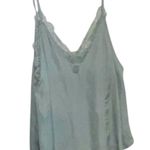 Mustard Seed sage green camisole with lace inlay Photo 0
