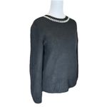 Vera Wang Simply  Knit Sweater Women's Sz Xs Necklace Sweater Diamonds Holiday Photo 4