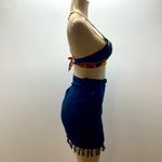 Zuliana/Rama Size Small 100% Rayon Skirt Set. Blue Photo 2