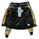 Zig-Zag Striped Green Black Track Jacket - LAMB Fall 2006 Womens Coat Photo 6