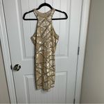 Parker  Revolve gold sequin bodycon mini dress party holiday new‎ year XS wedding Photo 3