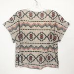 Xxi  Aztec Print Scoop Neck Cropped Boho Top Size Small Photo 3