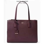 Kate Spade  genuine leather Cameron Street Jensen Purple Handbag EUC Photo 2