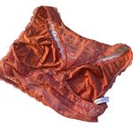 Victoria's Secret  Floral Lace Bralette Women Size‎ S Rust Orange Loungewear Photo 5