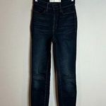 AYR  dark wash raw hem skinny jeans Photo 0