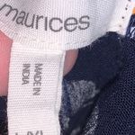 Maurice's Floral Drawstring Waist Kimino Navy Cardigan Photo 9