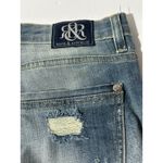 Rock & Republic  Bumpershoot Denim Shorts Size 8 Distressed Studded Frayed Hem Photo 6