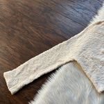 Free People Cream Popcorn Cropped Pullover Sweater Photo 3