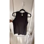 Loft Black Tank Top Size SMALL See through Blouse Sleeveless Night Out Photo 5