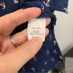 J Crew Navy Nautical V Neck Swim Cover Up Size XS Blue Photo 3