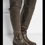 Tory Burch  Tarulli Over-the-knee Boots Distressed Leather Sz 8.5 Photo 2