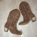 Wolverine Vintage  Suede Floral Heeled Western Cowgirl Boots Brown Womens Size 7 Photo 6
